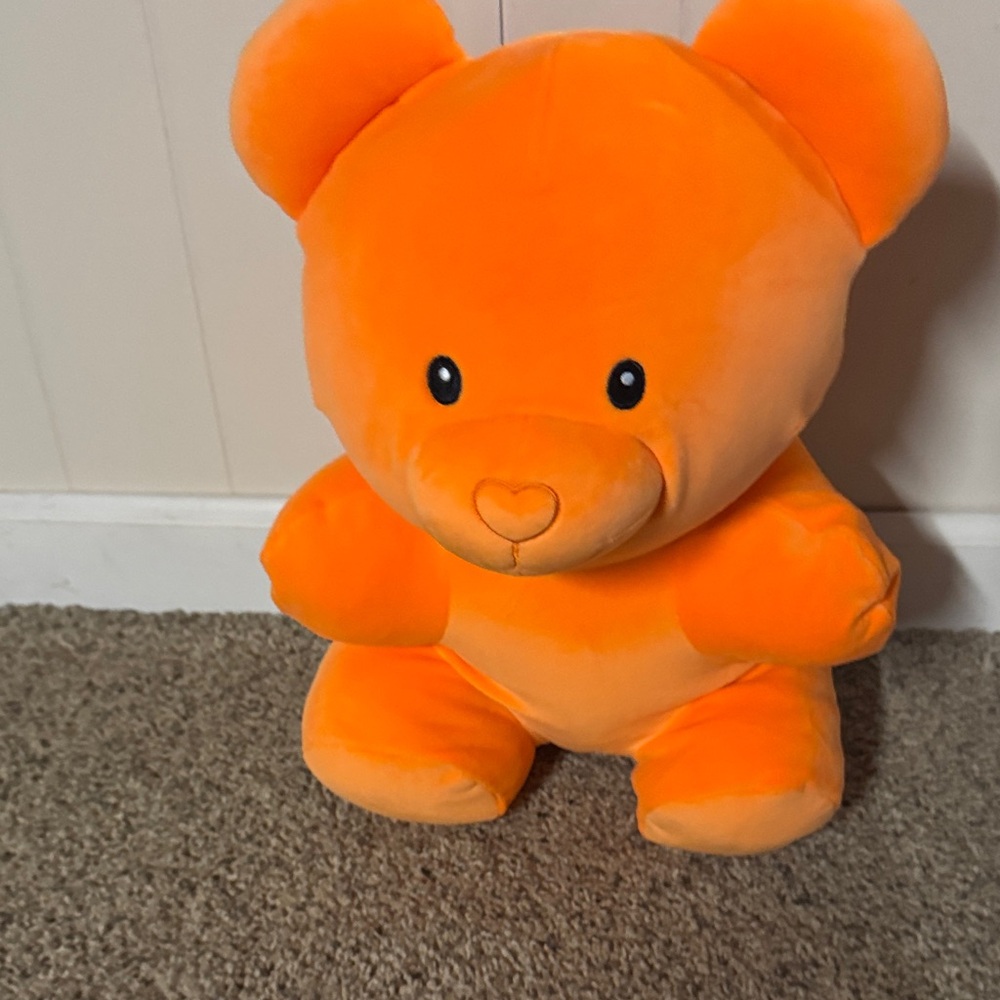 Orange Plush Teddy Bear